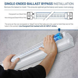 Hyperikon 18-Watt 4 ft. Linear T8 Clear 5000K Single-End Powered Ballast Bypass LED Glass LED Tube Light Bulb (24-Pack)