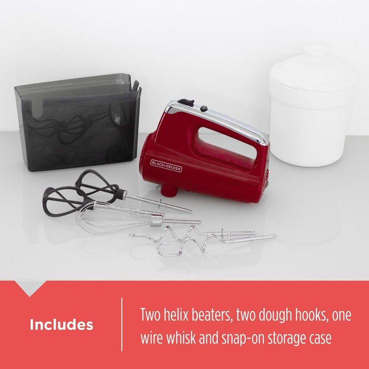 Helix Performance Premium 5-Speed Mixer Red Hand Mixer