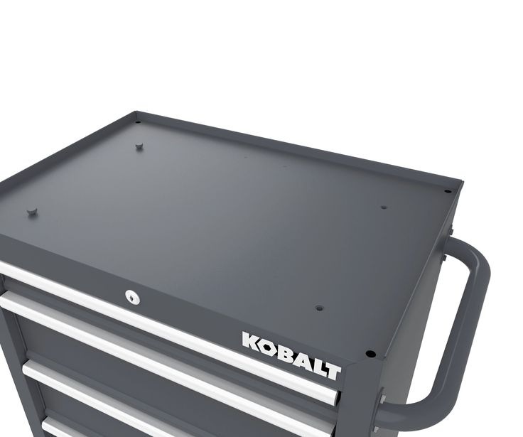 Kobalt 26.7-in W x 33-in H 4-Drawer Steel Rolling Tool Cabinet (Gray)