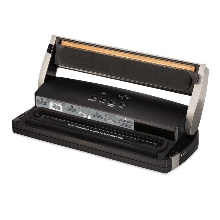 Nutrifresh Black Food Vacuum Sealer with Extended Seal