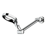 1-Spray 6 in. Single Wall Mount Fixed Shower Head in Chrome - Super Arbor