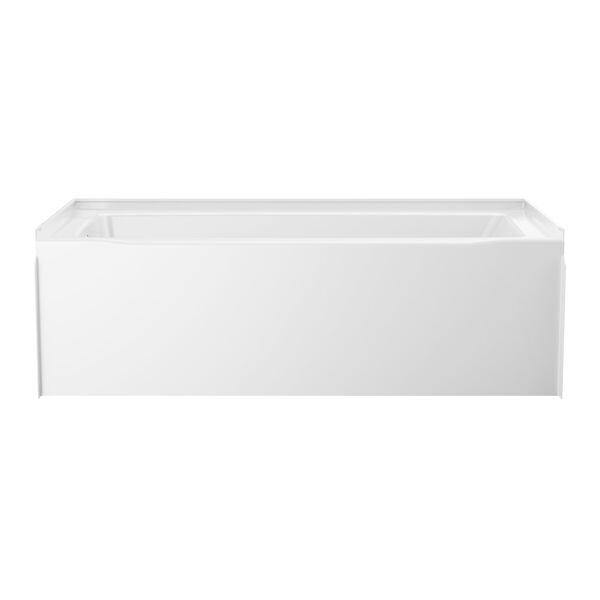 Classic 500 60 in. x 32 in. Soaking Bathtub with Left Drain in High Gloss White