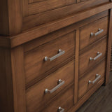 Mandara 5-1/16 in. (128mm) Center-to-Center Satin Nickel Drawer Pull (25-Pack) - Super Arbor