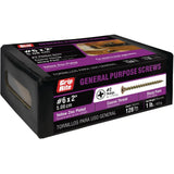 #6 x 2 in. Phillips Bugle-Head Coarse Thread Gold Screws (1 lb./Pack)