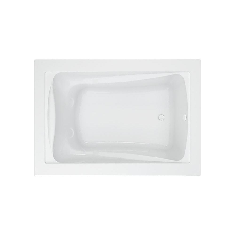 Green Tea 5 ft. x 42 in. Reversible Drain Soaking Bathtub in White - Super Arbor