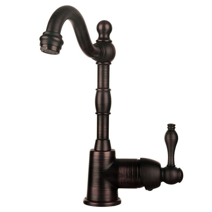 All-in-One Dual Mount Copper 16 in. Barrel Strap Bar/Prep Sink with Faucet and Strainer Drain in ORB