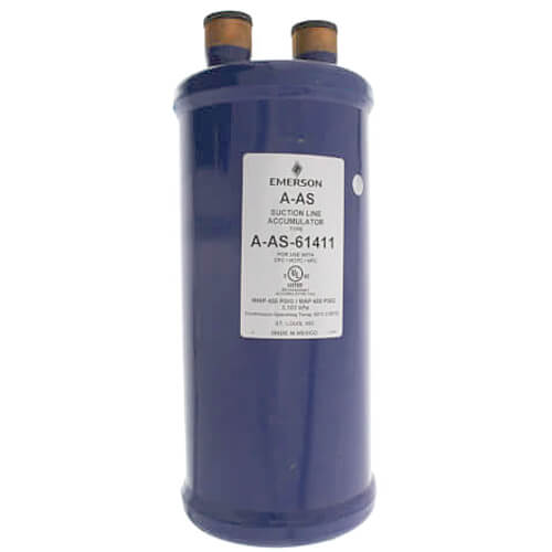 Emerson Flow Controls 060827 accumulator - front view (Product Type: Accumulator; Type: Suction Accumulator)