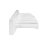 24 in. L Decorative White 7-Peg Wall Mount Wood Rack - Super Arbor