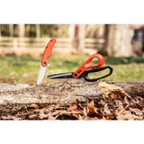 Crescent Wiss 10 in. Heavy Duty Titanium Coated Tradesmen Scissor and 3.25 in. Steel Drop Point Pocket Knife Set (2-Piece)