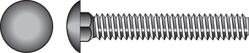 Hillman 1/4 in. x 1-1/2 in. Zinc-Plated Steel Carriage Bolts (100-Pack)