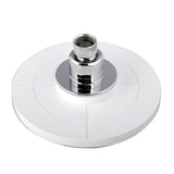 2-Spray 6.25 in. Single Wall Mount Fixed Shower Head in White - Super Arbor