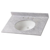 31 in. x 22 in. Stone Effects Vanity Top in Cascade with White Sink - Super Arbor