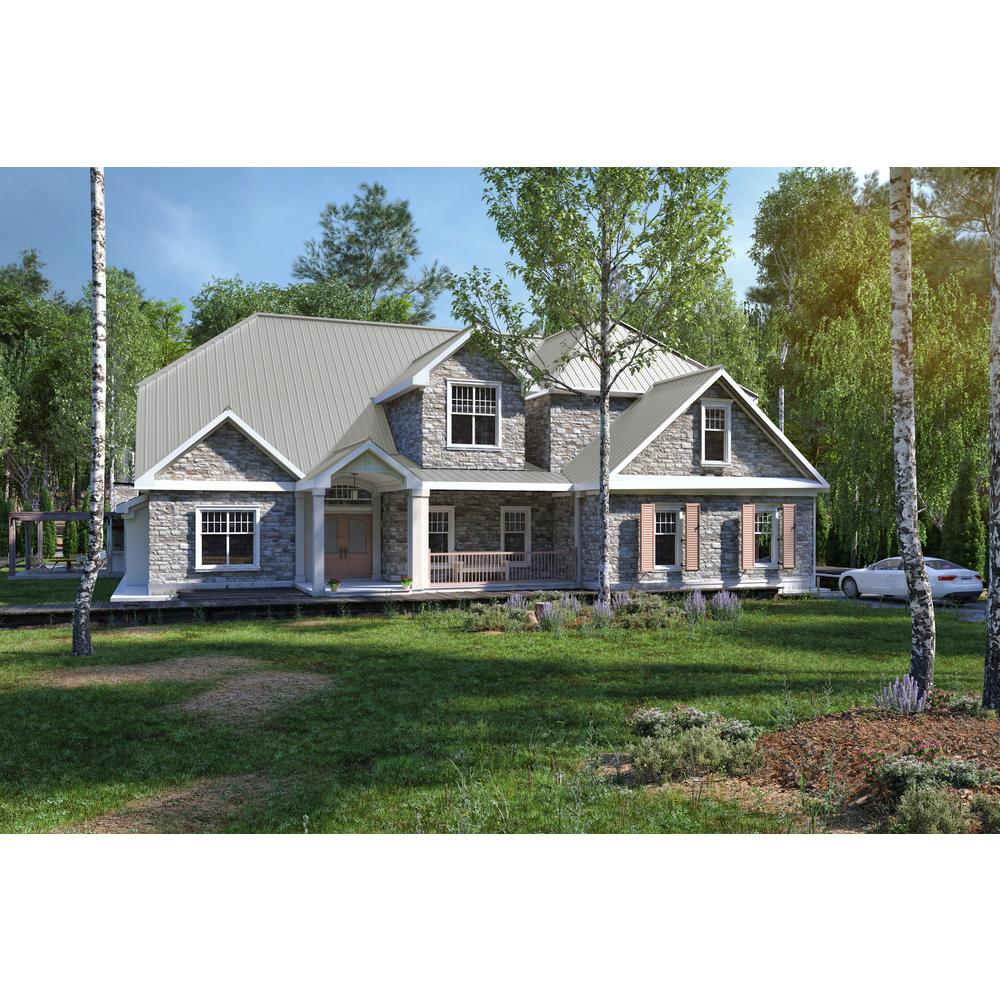 10 ft. 29-Gauge Galvalume EF3 Eave Flashing in White