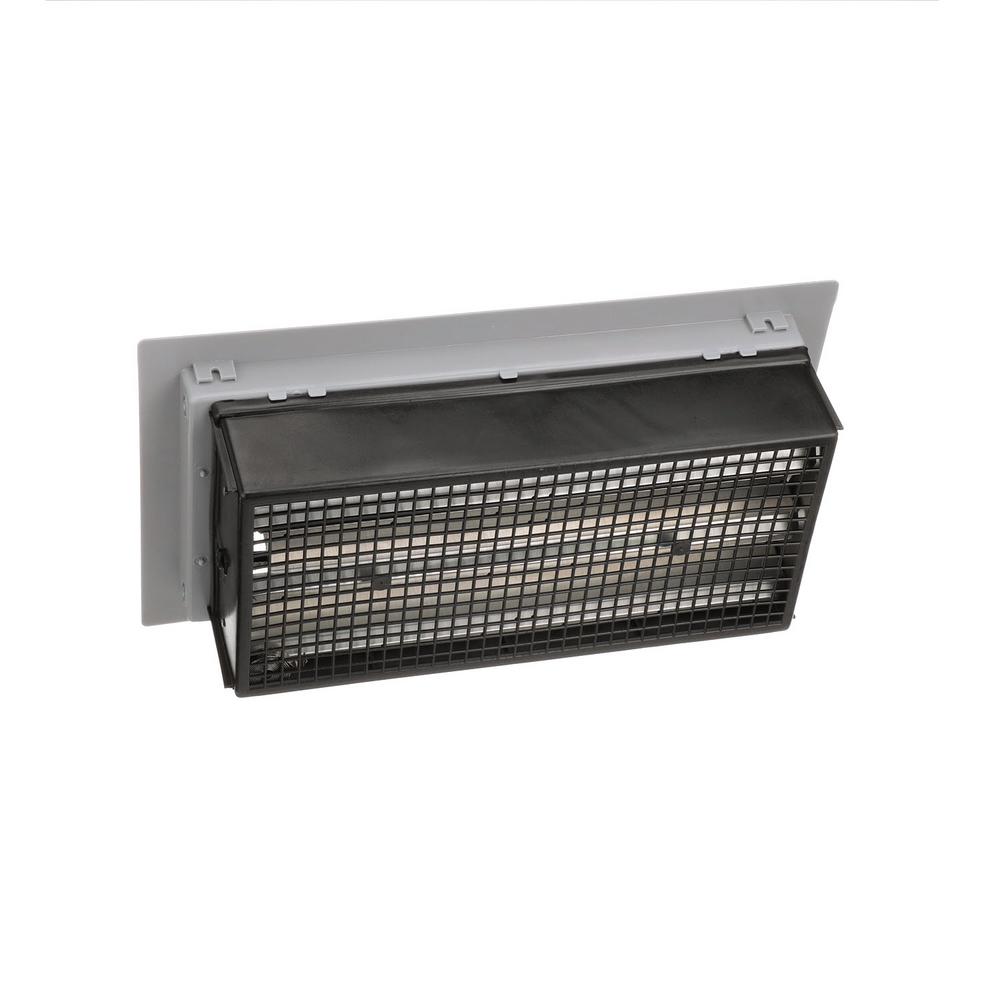 16 in. x 8 in. Automatic Foundation Vent in Gray (Carton of 10) - Super Arbor