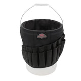 BUCKET BOSS Wrench Boss 5 Gal. Bucket Tool Organizer with 36 Pockets for Wrench Sets and Open Center Bulk Storage in Black - Super Arbor