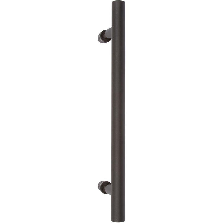 15-3/4 in. Black Barn Door Hardware Round Pull Handle - Super Arbor