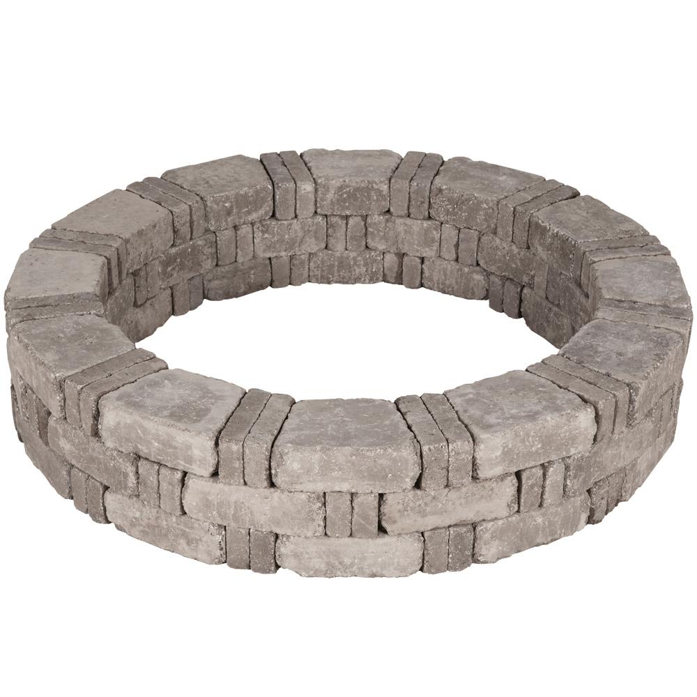 Pavestone RumbleStone 52.5 in. x 10.5 in. Tree Ring Kit in Greystone - Super Arbor