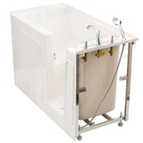 Builder's Choice 53 in. Right Drain Quick Fill Walk-In Soaking Bath Tub in White - Super Arbor