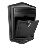 Maison Black Wall-Mount Locking Mailbox - Super Arbor