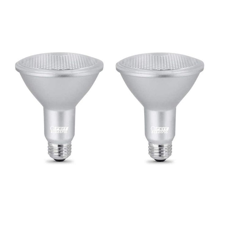 Feit Electric 75-Watt Equivalent PAR30 Dimmable CEC Title 24 Compliant LED ENERGY STAR 90+ CRI Flood Light Bulb, Bright White (2-Pack)