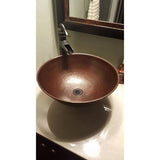 SINKOLOGY Eddington All-In-One 16 in. Copper Vessel Bathroom Sink with Pfister Ashfield Bronze Faucet and Drain