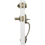 Plymouth Antique Brass Single Cylinder Deadbolt with Right Handed Accent Lever Door Handleset - Super Arbor
