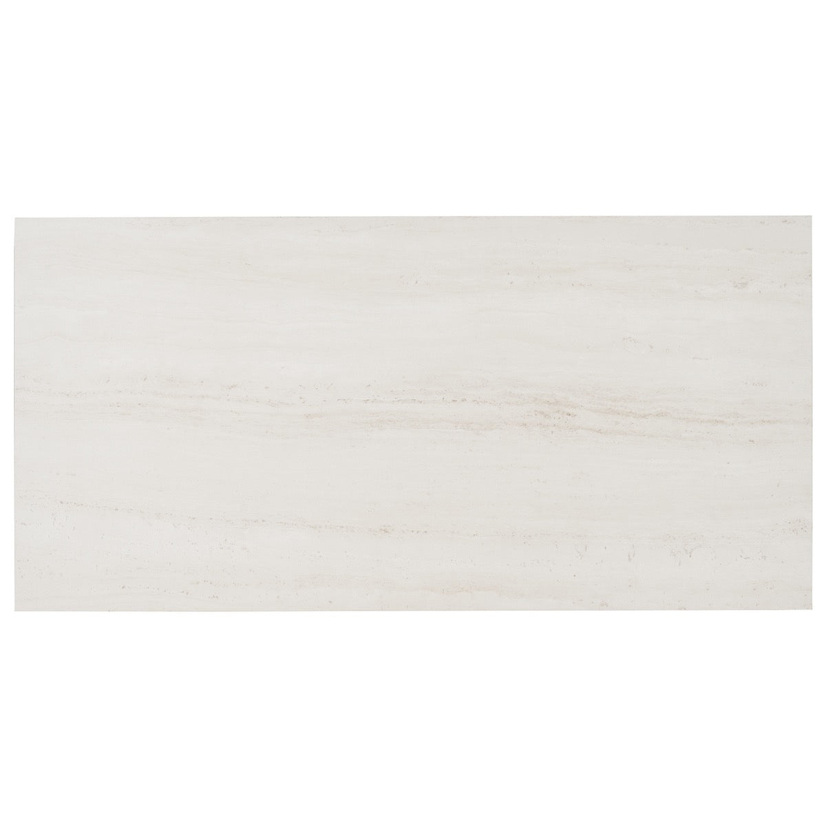 Nashville White 12x24 Travertine Look Matte Porcelain Tile by Lux Tile