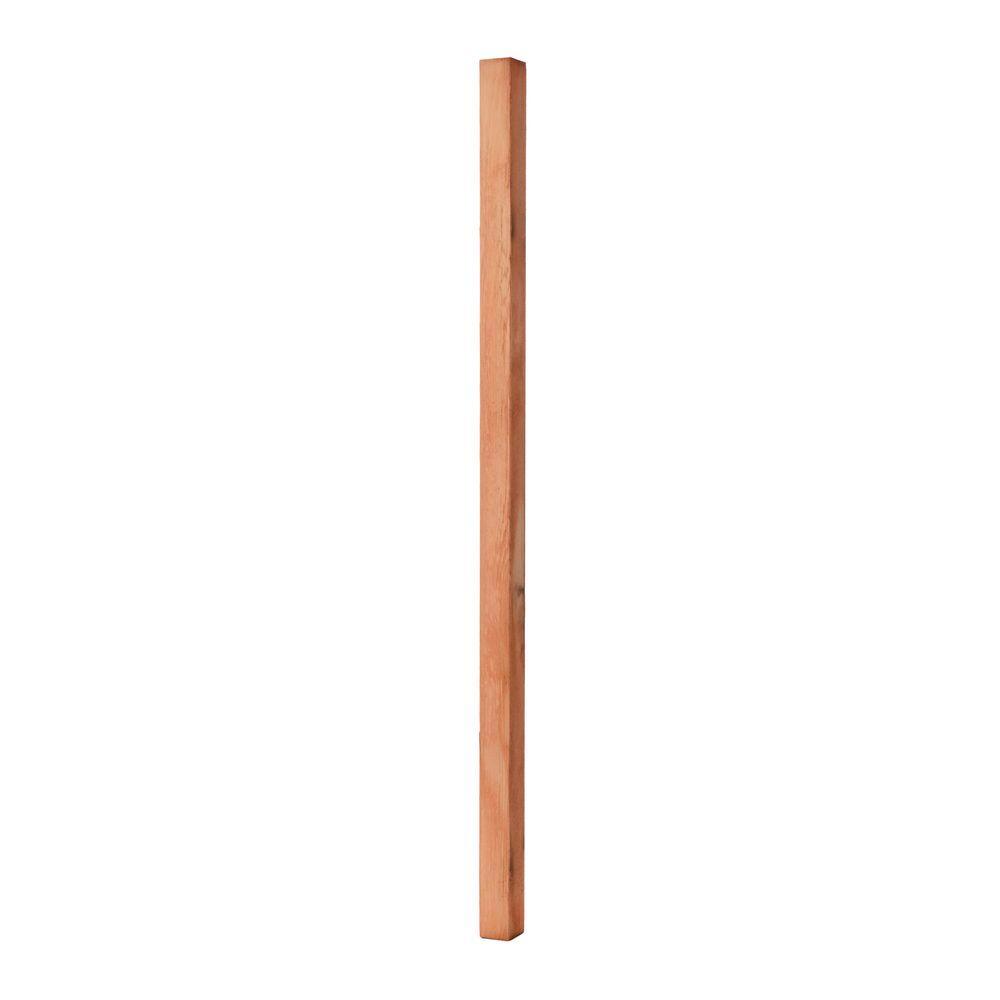 2 in. x 2 in. x 3 ft. Cedar Square End Baluster (6-Pack) - Super Arbor