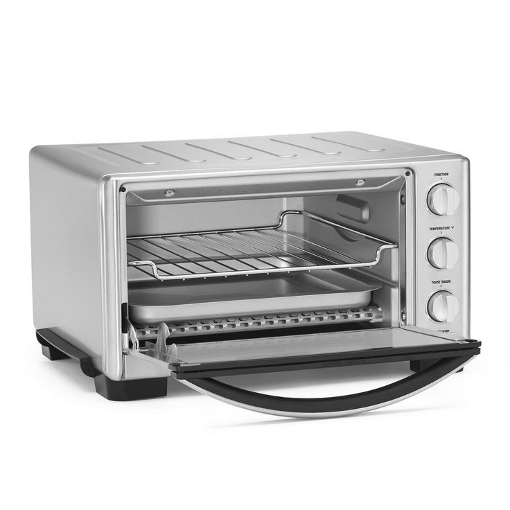 6-Slice Silver Toaster Oven Broiler