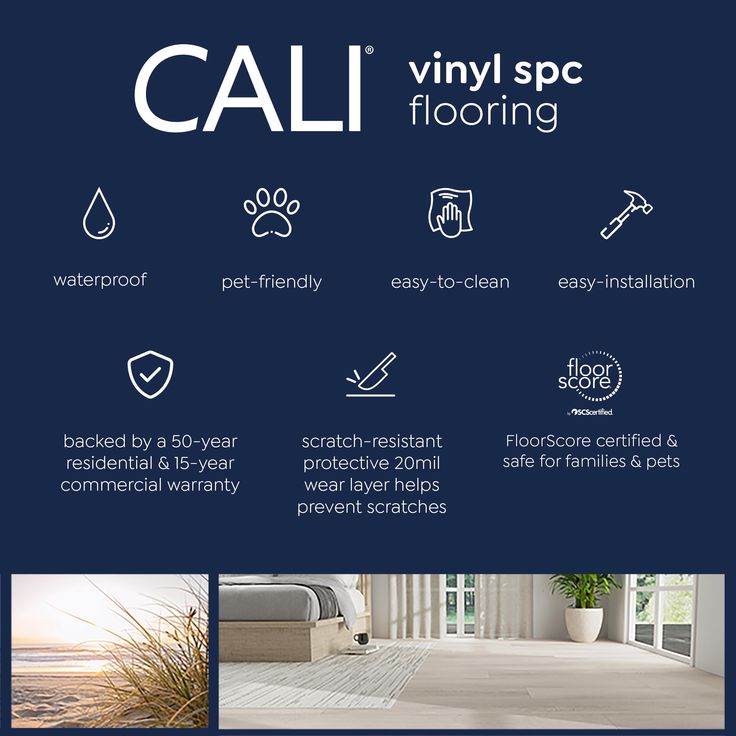 CALI Mute step Breakwater Oak Gray 20-mil x 7-in W x 48-in L Waterproof Interlocking Luxury Vinyl Plank Flooring (24.03-sq ft/ Carton)