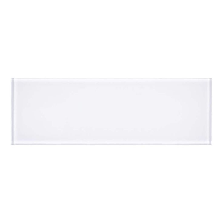 MSI Frosted Icicle 3 in. x 9 in. Glossy Glass Ice White Subway Tile (3.8 sq. ft. / case)