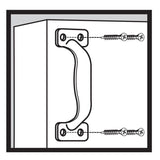 5-3/4 in. Black Door Pull