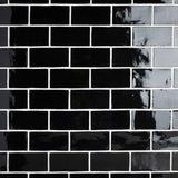 Merola Tile Chester Matte Nero 3 in. x 6 in. Ceramic Wall Subway Tile (6.02 sq. ft. / Case)