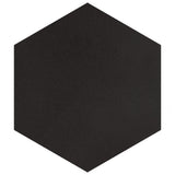 Merola Tile Textile Hex Black 8-5/8 in. x 9-7/8 in. Porcelain Floor and Wall Tile (11.56 sq. ft. / case)