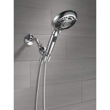 7-Spray 4.8 in. Single Wall Mount Handheld Shower Head in Chrome
