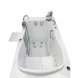 Royal 52 in. Acrylic Walk-In Whirlpool Bathtub in White with Left Door, 2-Piece Fast Fill Faucet and 2 in. Dual Drain - Super Arbor