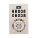 Z-Wave SmartCode 914 Contemporary Single Cylinder Satin Nickel Electronic Deadbolt Featuring SmartKey Security - Super Arbor