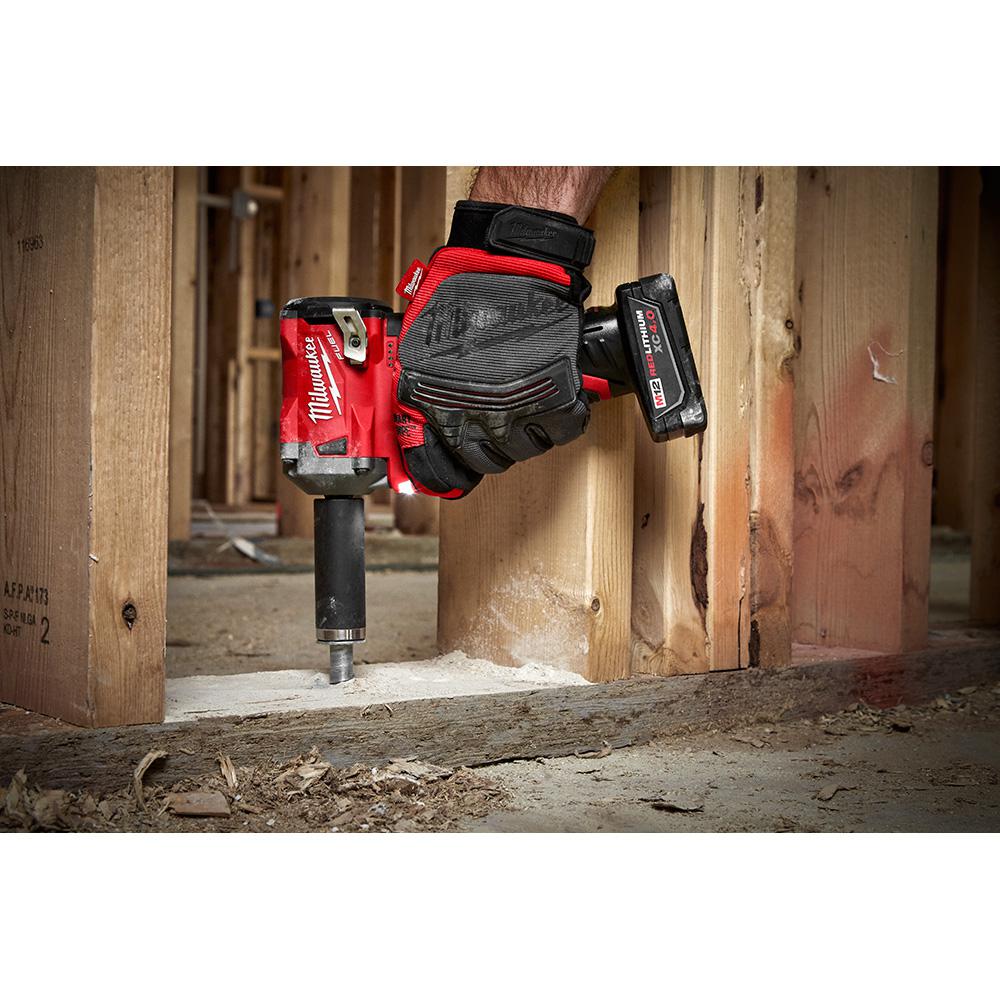 M12 FUEL 12-Volt Lithium-Ion Brushless Cordless Stubby 3/8 in. Impact Wrench and Ratchet Kit (Tool-Only Kit) - Super Arbor