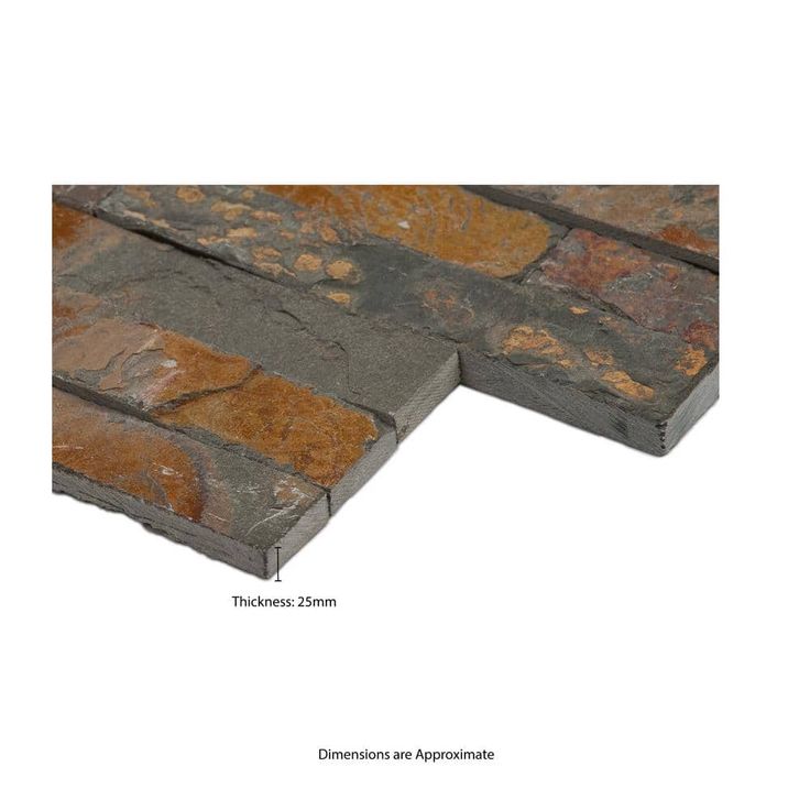 MSI Natural Earth Ledger Panel 6 in. x 24 in. Natural Slate Wall Tile (10 cases/60 sq. ft./pallet)