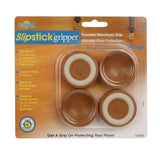 1-3/4 in. Caramel Furniture Wheel Caster Cups/Floor Protectors with Non Skid Rubber Grip (Set of 4) - Super Arbor