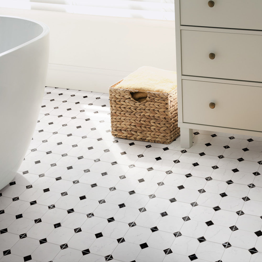 Merola Tile Betera Jet Blanco 13-1/8 in. x 13-1/8 in. Ceramic Floor and Wall Tile (11.18 sq. ft. / case)