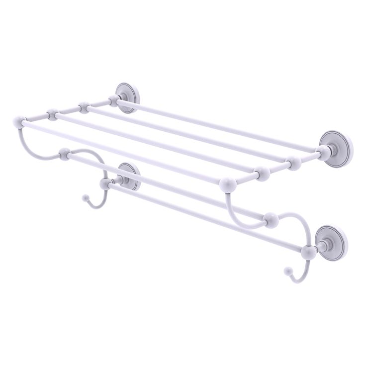 Allied Brass Prestige Regal Collection 24-in Train Rack Towel Shelf in Polished Nickel