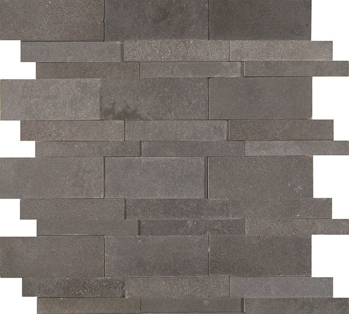 MSI Neptune 3D 12 in. x 12 in. x 10mm Honed Basalt Mesh-Mounted Mosaic Tile (10 sq. ft. / case)