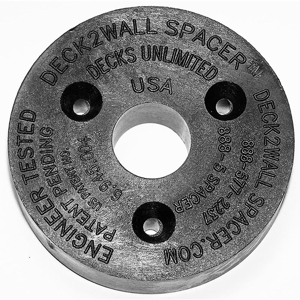 Deck2wall 2-1/2-in Black Plastic Ledger Spacer