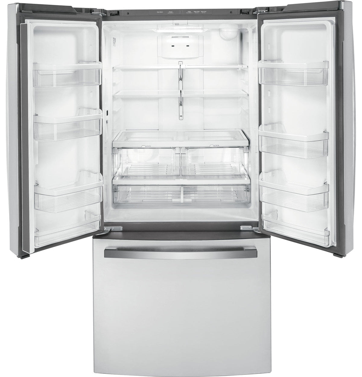 GE 18.6 cu. ft. French Door Refrigerator in Fingerprint Resistant Stainless Steel, Counter Depth (33" Wide)