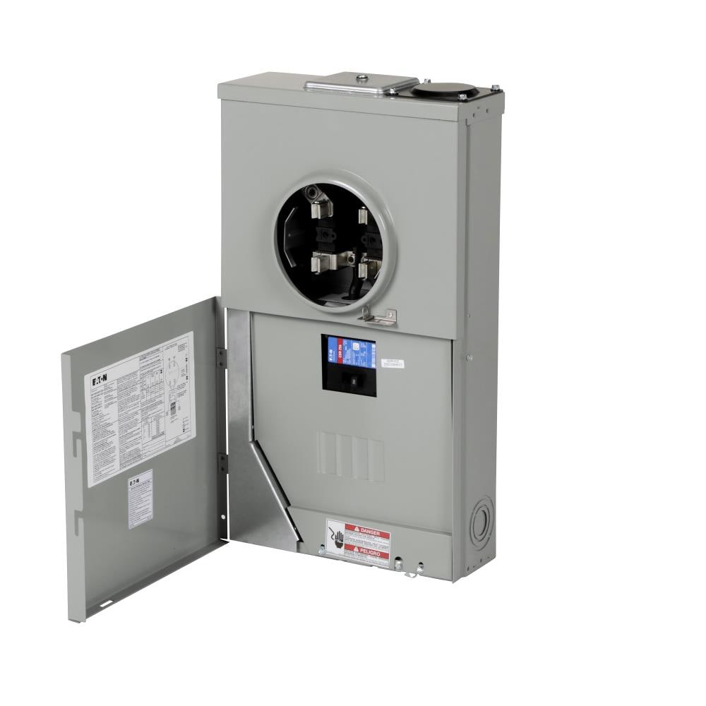 Eaton Type BR 200-Amp 4-space load center - angle view