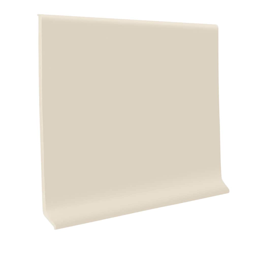 Flexco 4-in x 48-in Thermoplastic Rubber Wall Base, Almond