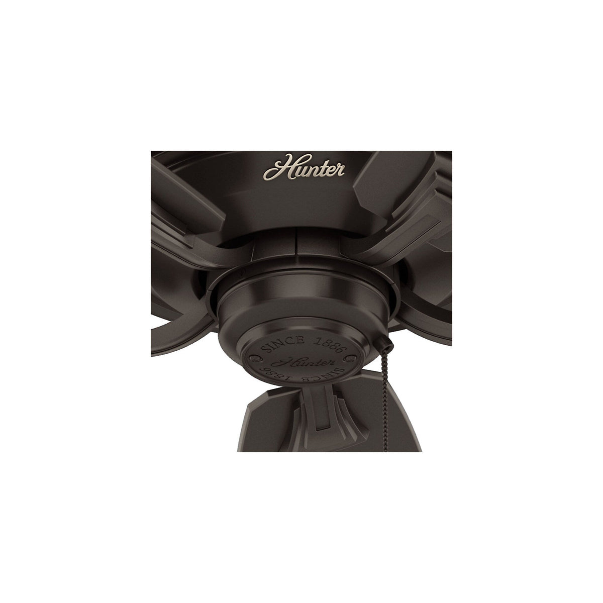 Hunter Rainsford 52-in Premier Bronze Indoor/Outdoor Ceiling Fan (5-Blade)