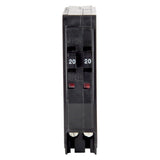 Square D QO 20-Amp/20-Amp 1-Pole Tandem Circuit Breaker, 3/4-in Width (QOT2020CP)