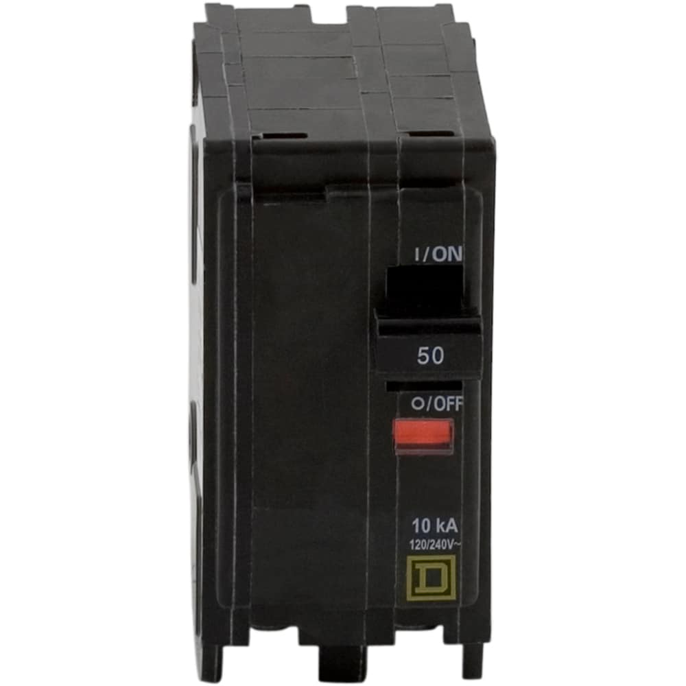 Square D QO 50-Amp 2-Pole Standard Trip Circuit Breaker, 120/240V, 10kA